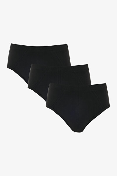 Penti Chiloți cu slip din 3 piese Basic Tape Black