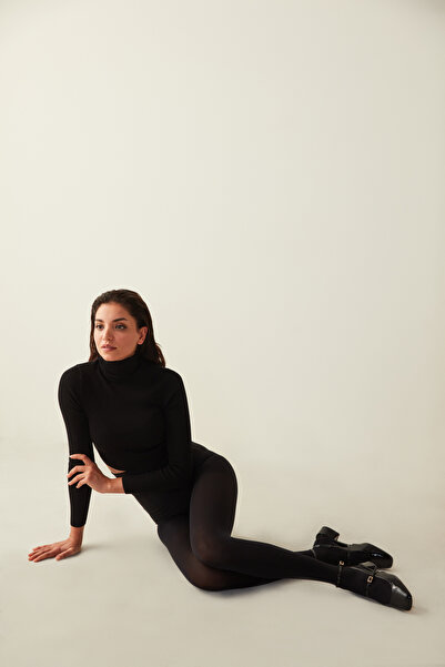 Penti Micro 80 Siyah Külotlu Çorap-Pentilicious