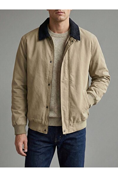 CAVERNO Old Money Premium Kalite Bej Ceket