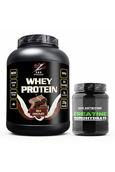 zax nutrition حليب مصل اللبن 900 جرام --- 150 جرام كرياتين