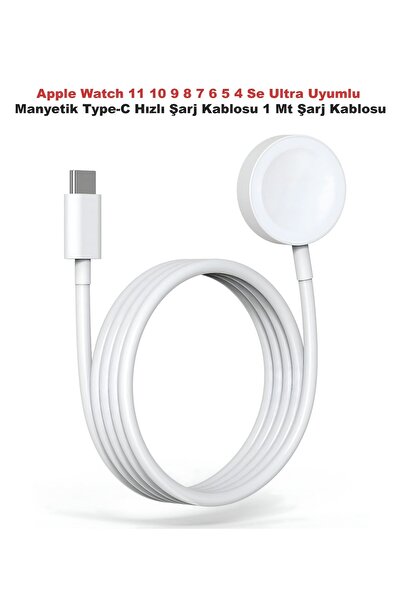 Dexmon Apple Watch 9 8 7 6 5 4 3 2 1 Ultra Se Uyumlu Manyetik Type-C HızlıŞar...