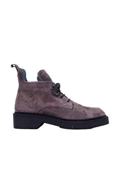 Bueno Shoes حذاء مسطح نسائي من جلد الغزال باللون الرمادي 01wm3207