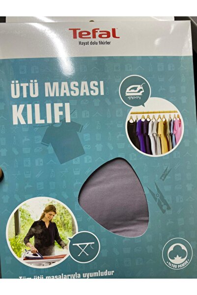 TEFAL Ütü Masası Kılıfı Bezi Renk Seçenekli (keçeli % 100 Pamuk) 140*52
