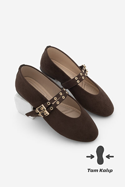 Marjin Balerini casual pentru femei, cu dungi duble, cu împodobire, Bekosa, d...