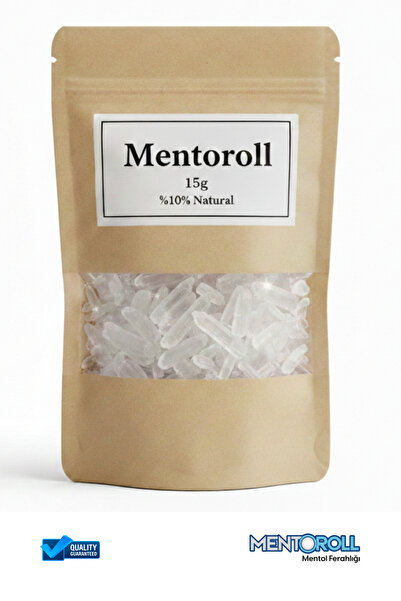 Mentoroll 15 Gr %100 Doğal Kristal Mentol - Premium Nane Kristali - Ferahlatı...