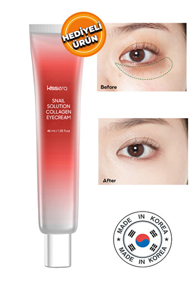 KİSSERA Saf Kolajen Ve Salyangoz Müsini İçeren Yaşlanma Karşıtı Premium Göz Ç...