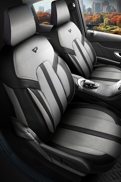 Panda Kılıf Panda Lisbon Series Alakantra Fabric Auto Seat Cover - Full Set