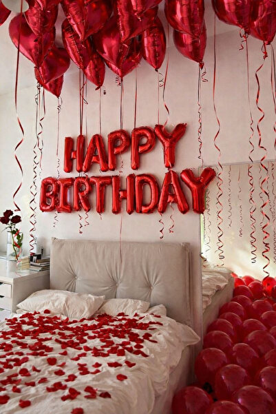 Baloncu Dede بالون فويل على شكل قلب أحمر، بالون فويل كبير على شكل قلب، عيد الحب