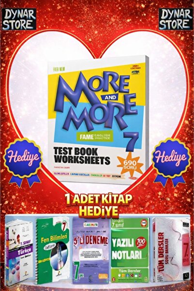 Kurmay ELT Kurmay Yayınları More And More 7. Sınıf Fenomen English Test Book ...