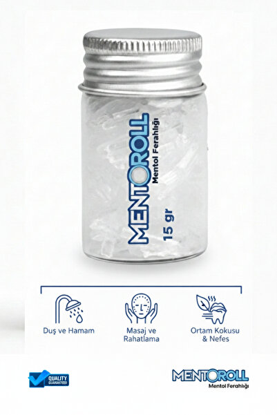 Mentoroll 15 Gr %100 Doğal Kristal Mentol - Premium Nane Kristali - Ferahlatı...