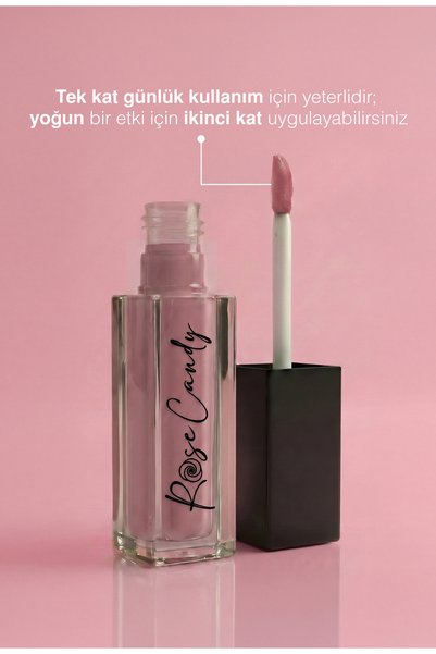 Rose Candy Matte & Moisturizing Lip Gloss | Liquid Matte Lipstick | Pink | Dusty Rose