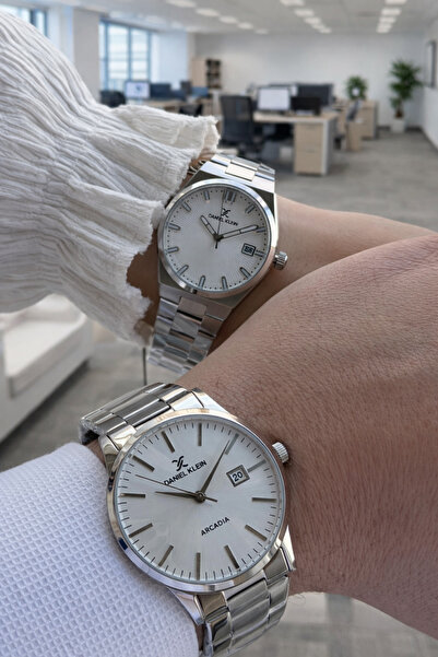 Daniel Klein Steel Cord Couple Special 3 Atm Water Resistant Couple Watch Cf....