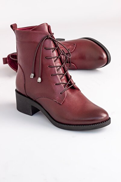 Lal Shoes & Bags Angle Kadın Hakiki Deri Bot , Gerçek Deri Postal