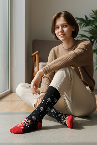 Esinti جوارب عيد الميلاد للجنسين، هدية ملونة منقوشة لعيد الميلاد للرجال والنس...