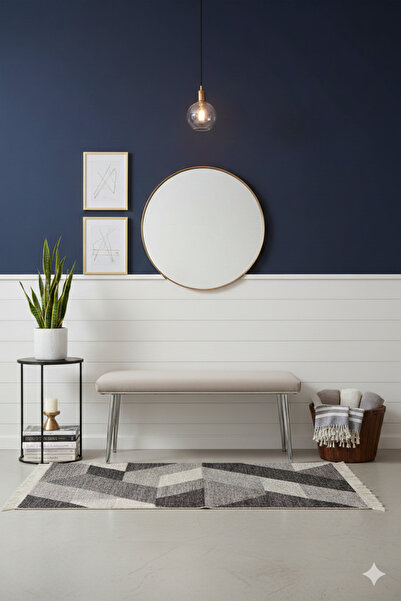 ÖZCAN METAL Krom Metal Ayaklı Metal Kasalı Bench Mutfak Salon Antre Yatak Oda...