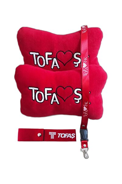 TUSBA MARKET Tofaşk Pernă de gât brodată pentru călătorii cu vehicule ortoped...