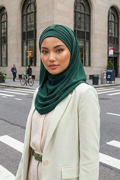 Aisha's Design Şal practic, verde închis, CPS-91