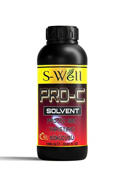S-Well PRO-C Solvent Protez Saç Bant Sökücüsü 33.81 FL OZ OZ (1000 ML)