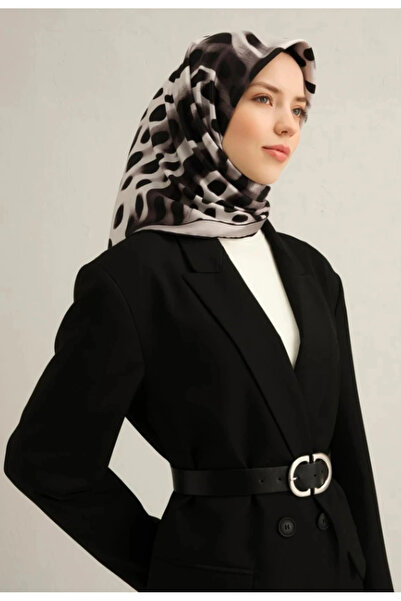 Armine وشاح حرير سورا 9320-32 نمط أسود مختلط