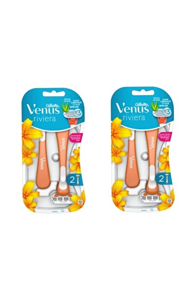 Gillette Venus ماكينة حلاقة ريفييرا للسيدات 2 × 2 عبوة