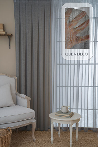 QUBA DECO ستارة تول مطوية ذات نسيج شبكي أنيق وقابلة للتنفس لغرفة المعيشة وغرف...