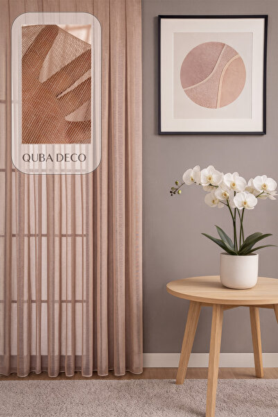 QUBA DECO ستارة تول مطوية ذات نسيج شبكي أنيق وقابلة للتنفس لغرفة المعيشة وغرف...