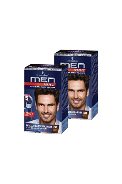 Schwarzkopf Men Perfect 80 Siyah Kahve 2 Li