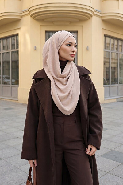 Aisha's Design شال بتصميم مطوي، حجر، CPS-93