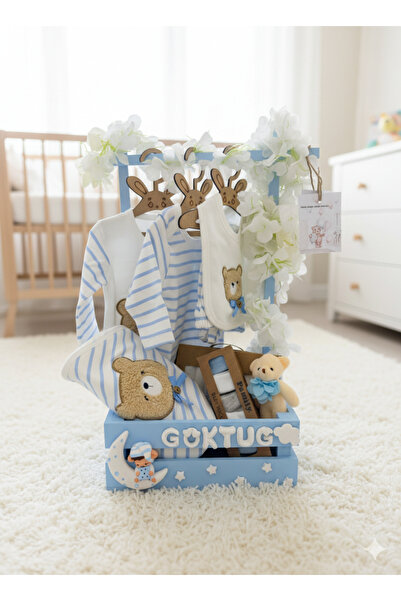 HEDİYE724 40 uçurma sepeti Anne bebek hediyelik TEYZE HALA SEPETİ 10lu hastan...