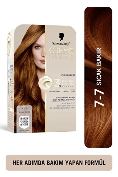 Schwarzkopf Creme Supreme 7-7 Sıcak Bakır