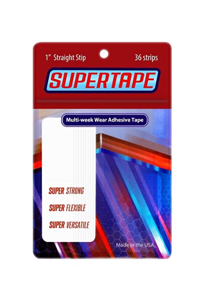 True Tape SUPERTAPE Protez Saç Bandı Düz (1" x 3'' - 2.5cm x 7.5cm) 36 Adet