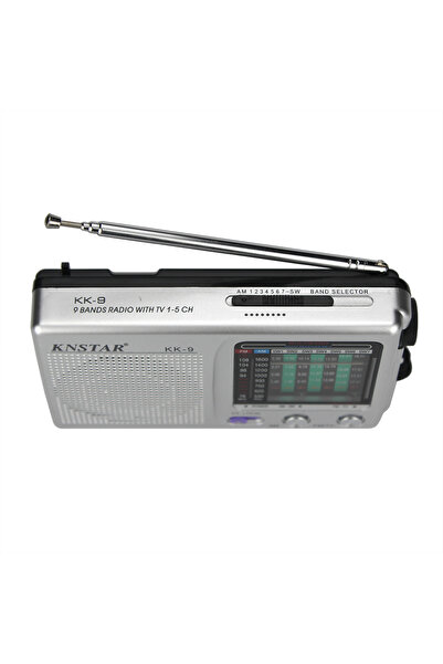 BY A.D.M KK9 Tüm Bant Taşınabilir Radyo Çok Fonksiyonlu Mini Radyo FM
