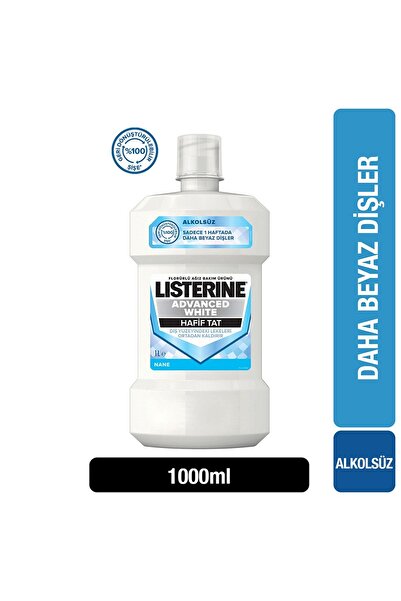 Listerine Advanced White Ağız Suyu Hafif Tat 1000 Ml