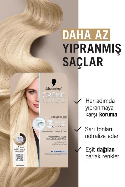Creme Supreme Creme Supreme Full Kit L1 Ultra Yoğun Renk Açıcı