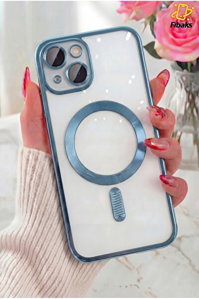 Fibaks Apple Iphone 15 Uyumlu Kılıf Kamera Lens Korumalı Magsafe Şarj Kilifi ...