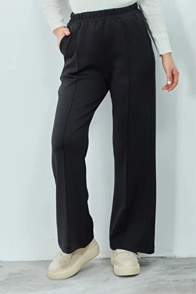 Swana Kadın Bol Paça Çımalı Scuba Pantolon