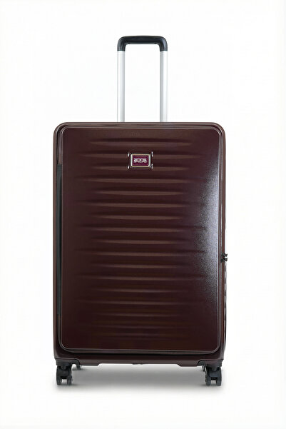 GROUND Fairytale Büyük Boy Körüklü Valiz Patlıcan Moru - 10740