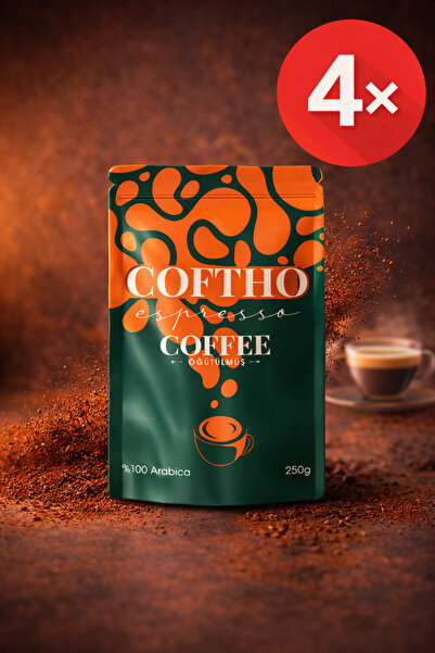 Espresso Kahve %100 Arabica Single Origin (ÖĞÜTÜLMÜŞ) 4X 250G. (1KG)