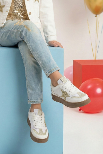 DİGGO KİDS Pantofi sport pentru fete, cu talpă termică, cu detaliu stea, cu ș...