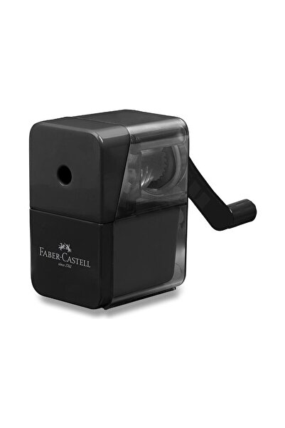 Faber Castell Masa Üstü Kalemtraş, Siyah, Kompakt ve Kullanımı Kolay, Şık ve ...