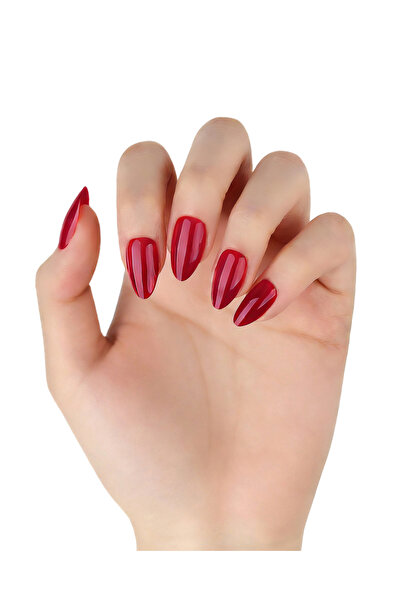 Takma Takma MKBD1729 Kısa Badem 10'lu Tekrar Kullanılabilir Protez Takma Tırn...