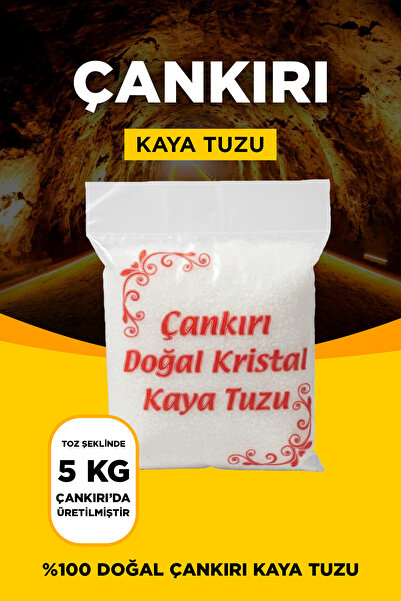 SETA Shop Sofralık Doğal Çankırı Kristal Kaya Sofra Tuzu (5 Kg) Sarı Etiket