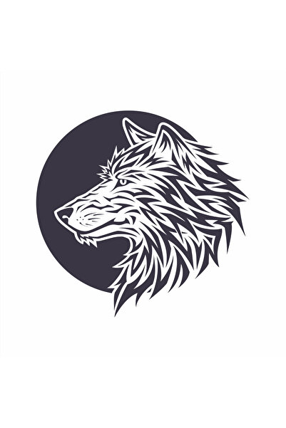 Reysa Tasarım ملصق الذئب 10x10 سم ملصق ملون