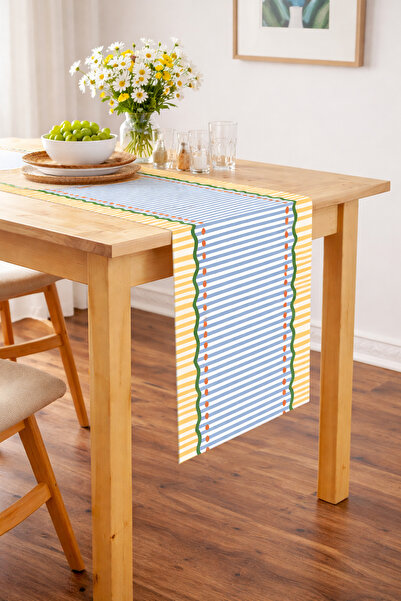 RİTMOHOME Bohemian, Marine, Sea, Ριγέ, Μοτίβο, Πολύχρωμο, 40x140 Runner