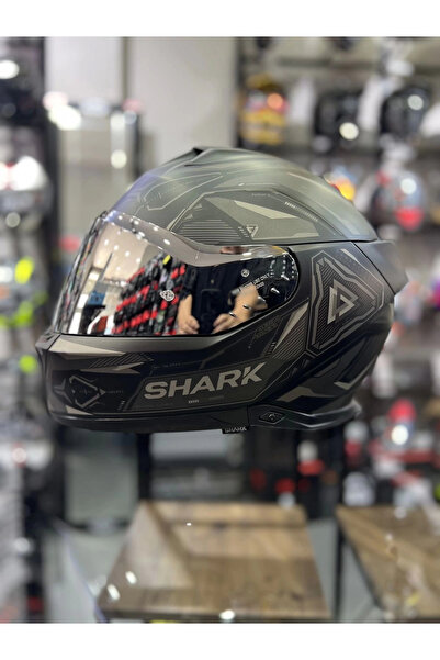 Shark Skwal İ3 Lınık Mat Ledli Kapalı Kask Şeffaf Vizörlü