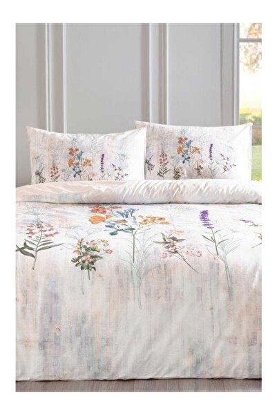 Özdilek Floraison Çift Kişilik Nevresim Takımı - Somon