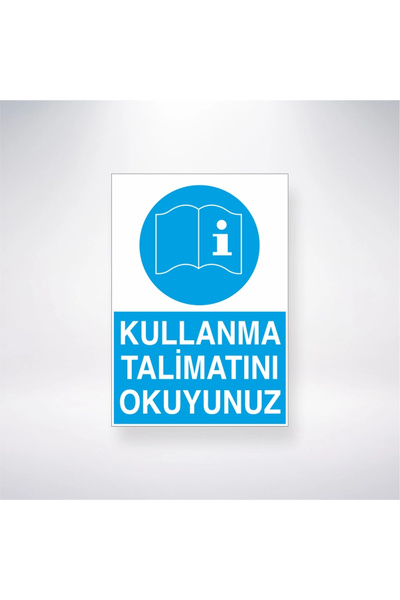 Reysa Tasarım اقرأ تعليمات الاستخدام، ملصق لاصق خلفي مقاس 21 × 35