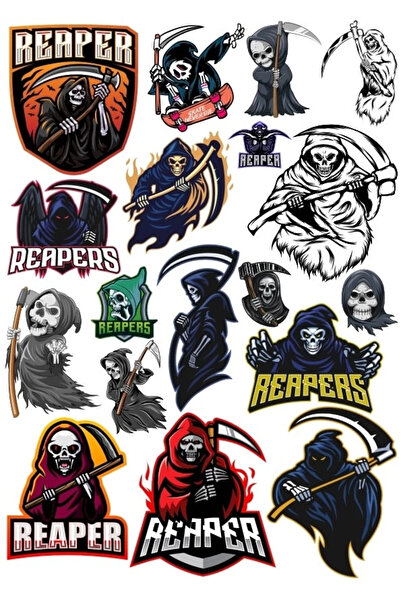 Reysa Tasarım مجموعة ملصقات Angel of Death مكونة من 3 ملصقات مكونة من 15 قطعة...