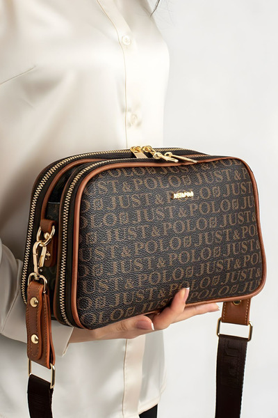 POLO CLUB Geantă de umăr lungă cu bretea crossbody compartimente pentru femei...