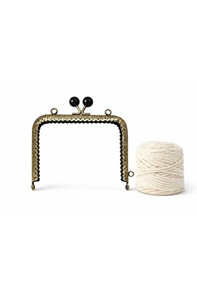 aurellen 10,5 cm Metal Çanta Bursu - El Örgüsü Çanta ve Cüzdan Yapımı İçin Ki...